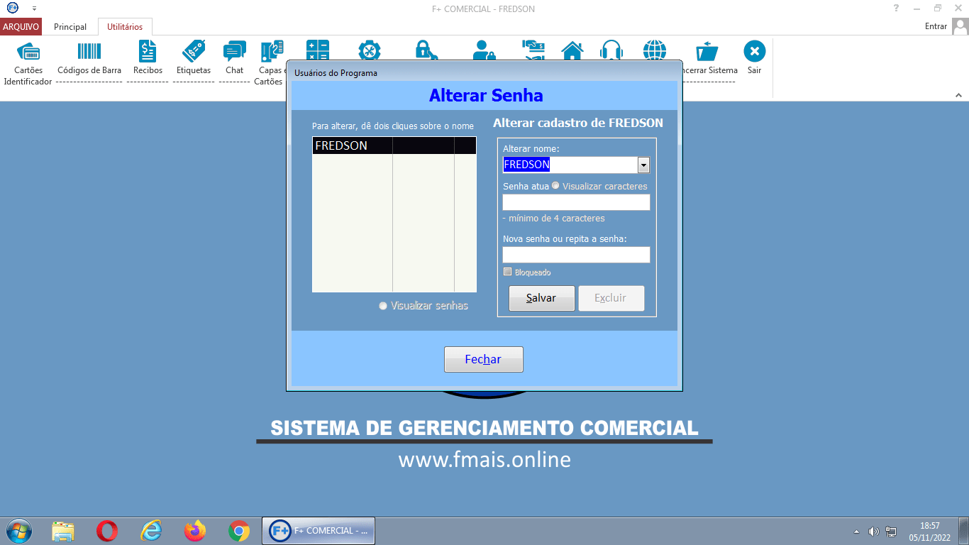 Alterando a Senha Alterando a Senha