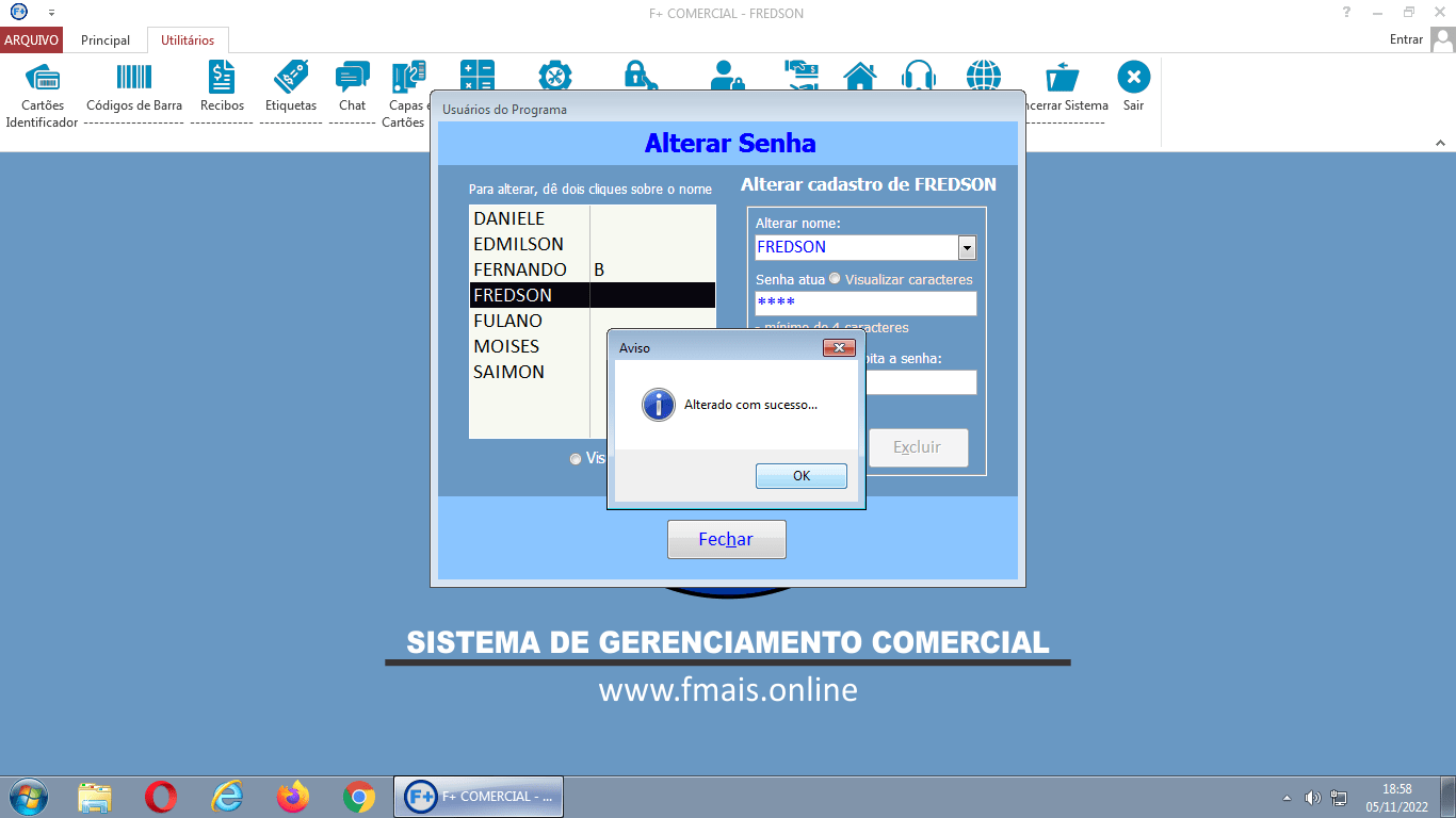 Alterando a Senha Alterando a Senha