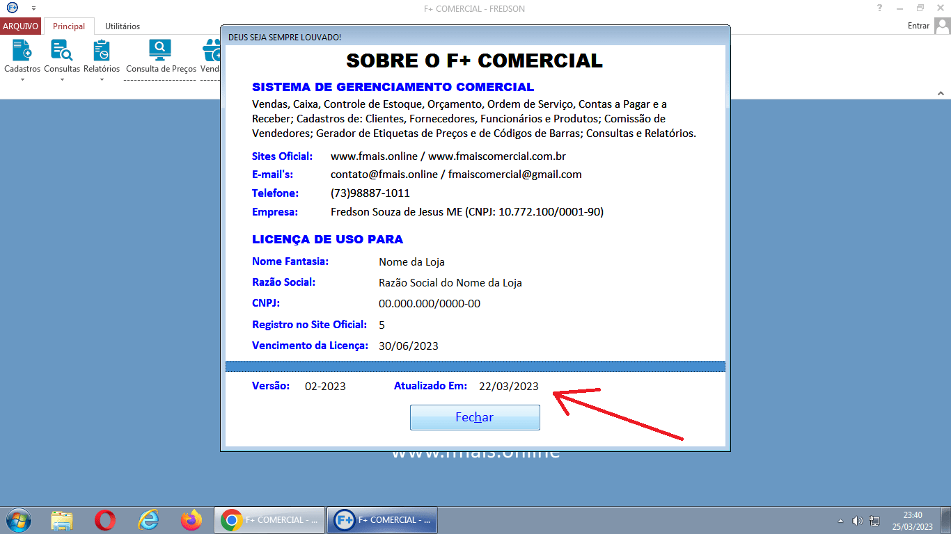 Licenciando o Sistema Licenciando o Sistema