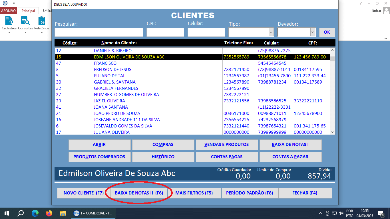 Recebendo Pagamentos de Notas de Saída