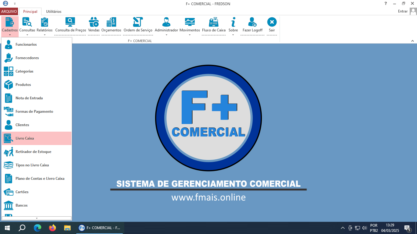 Cadastrando Contas a Pagar no Livro Caixa
