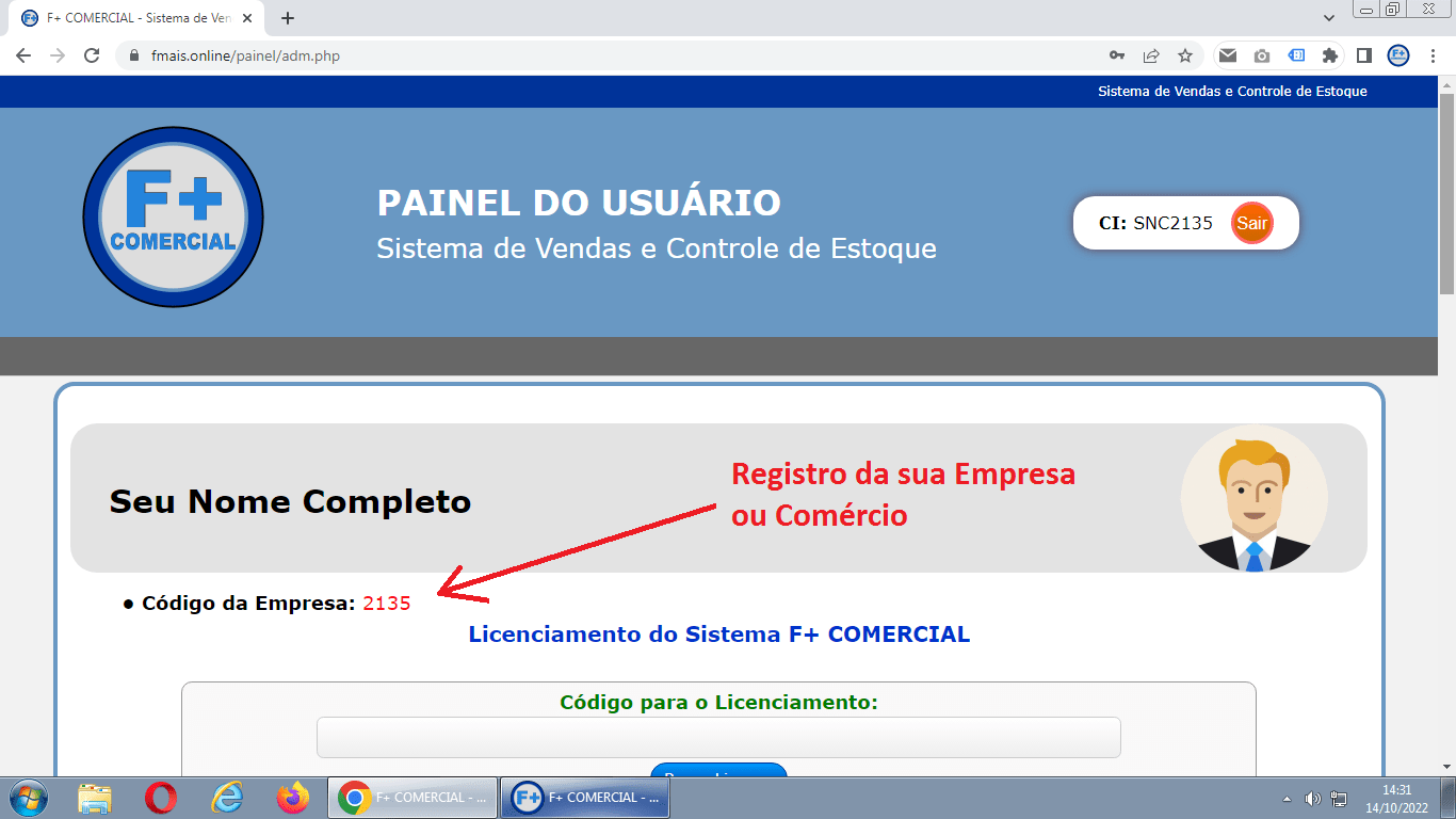 Licenciando o Sistema Licenciando o Sistema