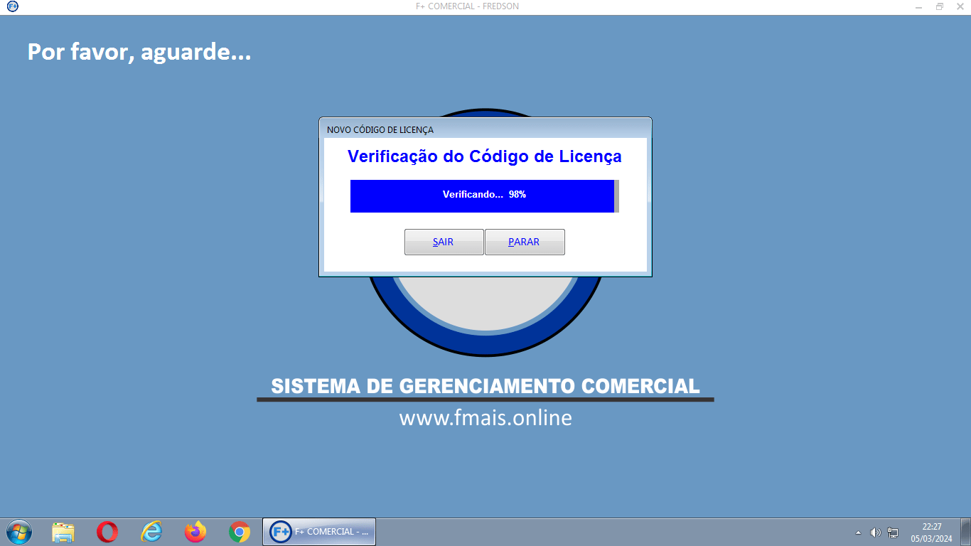 Licenciando o Sistema Licenciando o Sistema