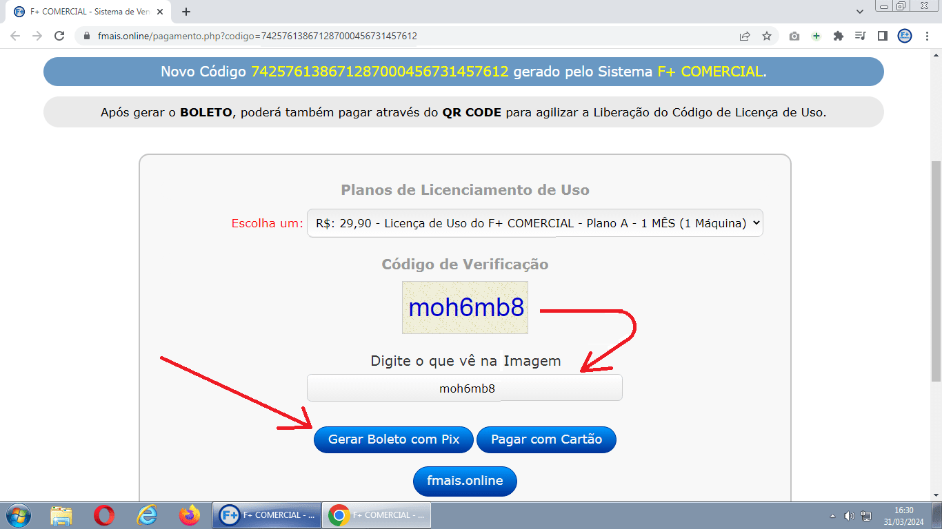 Licenciando o Sistema