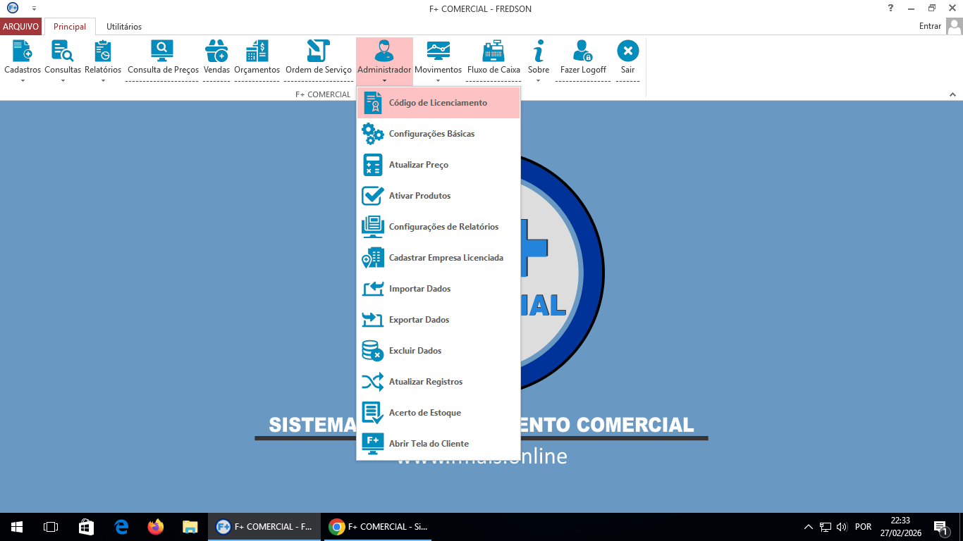 Licenciando o Sistema Licenciando o Sistema
