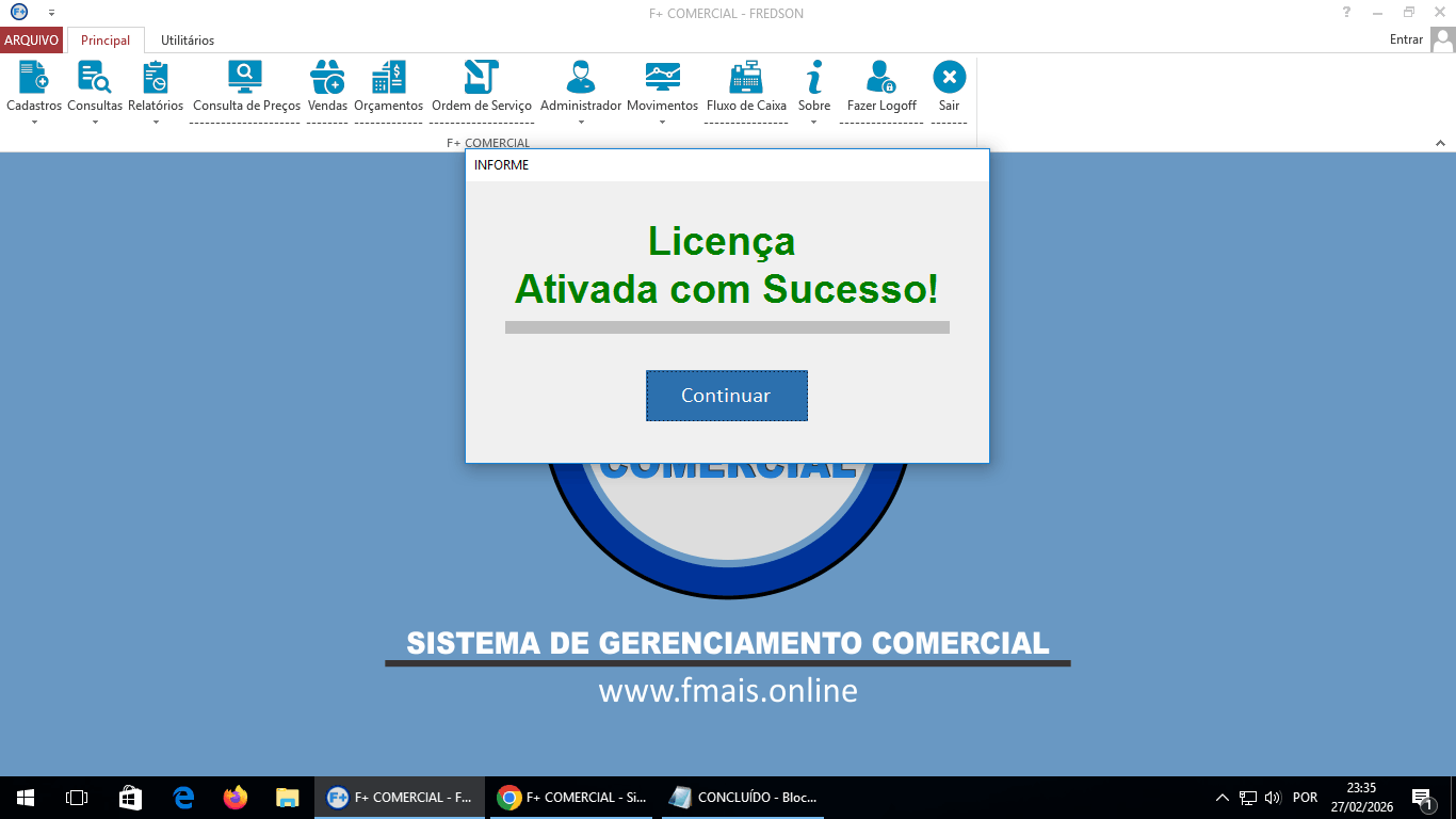 Licenciando o Sistema Licenciando o Sistema