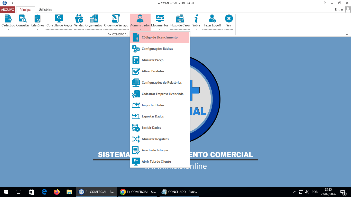 Licenciando o Sistema Licenciando o Sistema