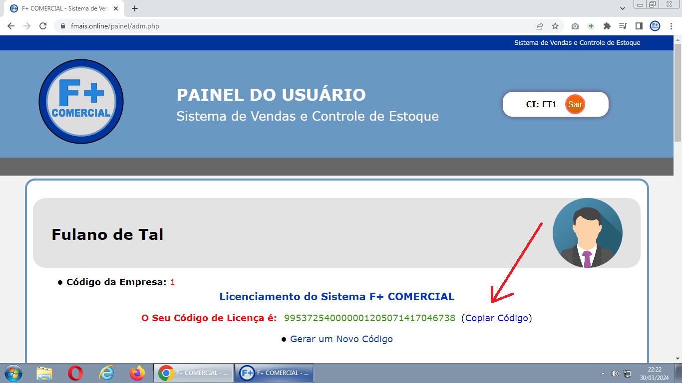 Licenciando o Sistema Licenciando o Sistema