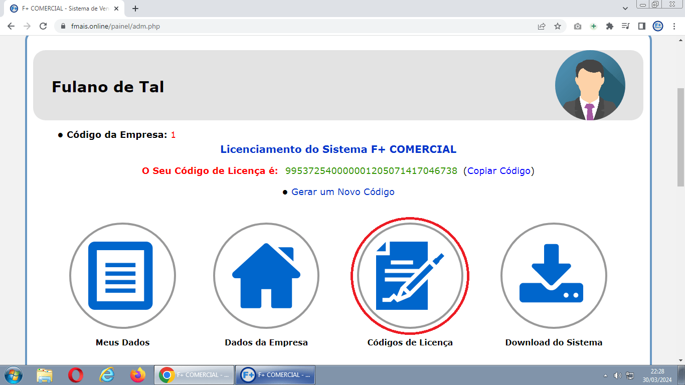 Licenciando o Sistema Licenciando o Sistema