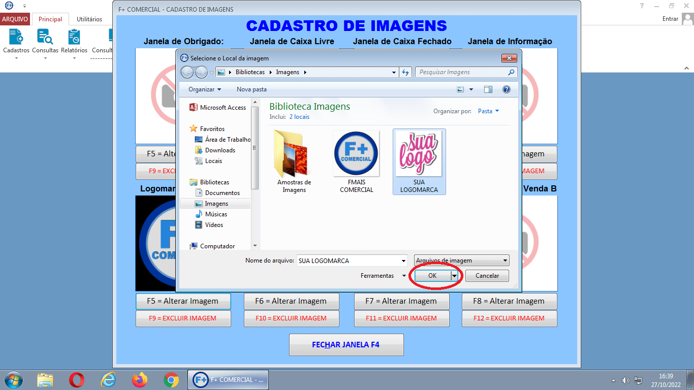 Logomarca na Janela de Vendas Logomarca na Janela de Vendas
