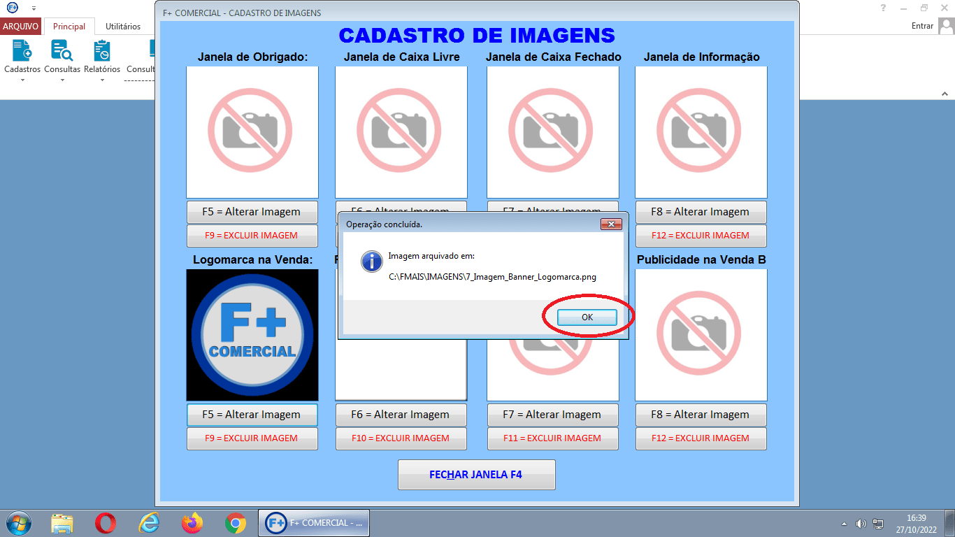 Logomarca na Janela de Vendas Logomarca na Janela de Vendas