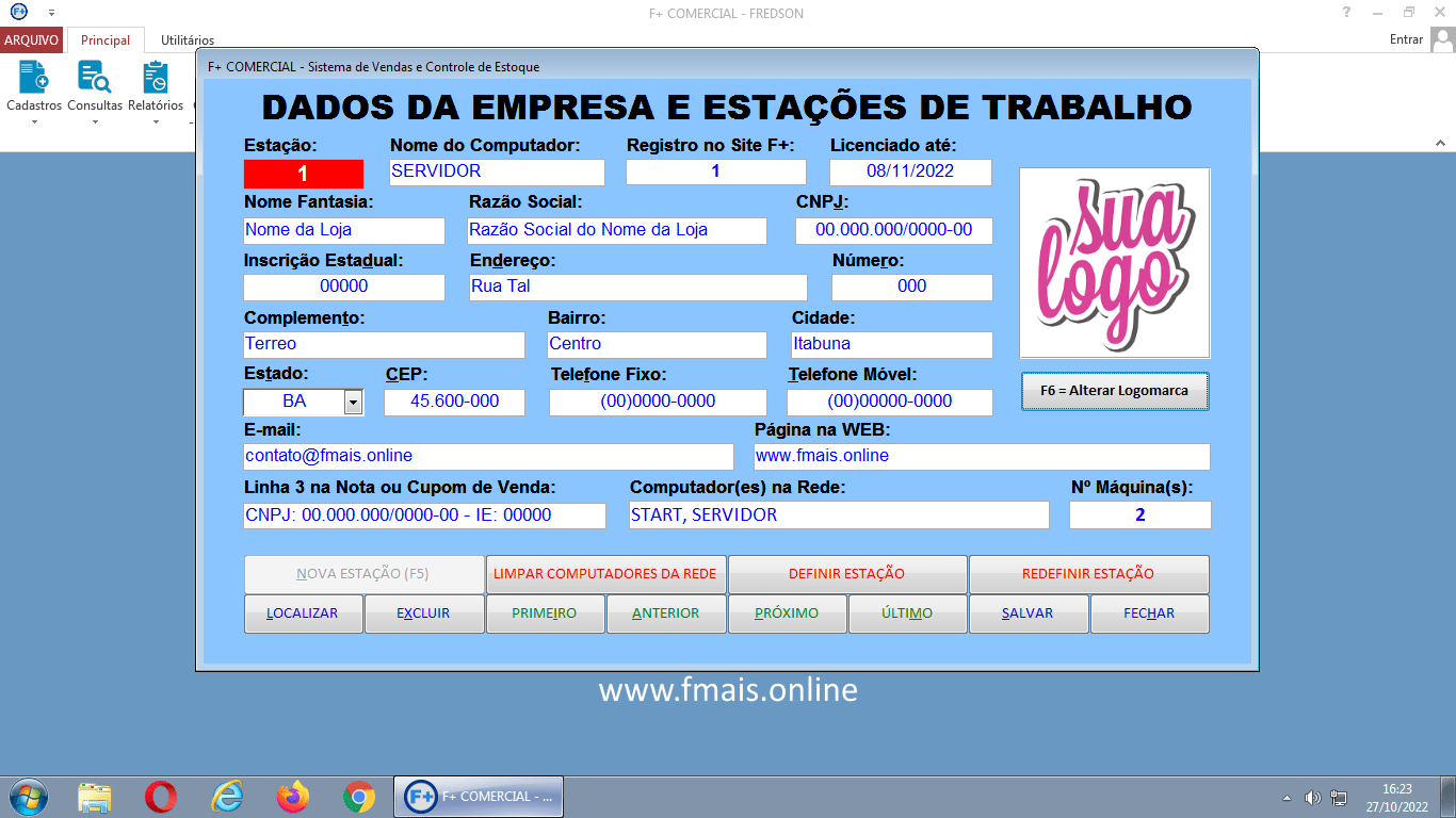 Logomarca nos Relatórios e Cupons Logomarca nos Relatórios e Cupons