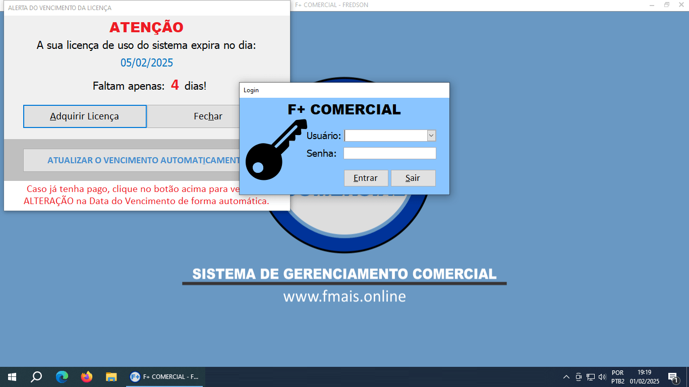 Licenciando o Sistema
