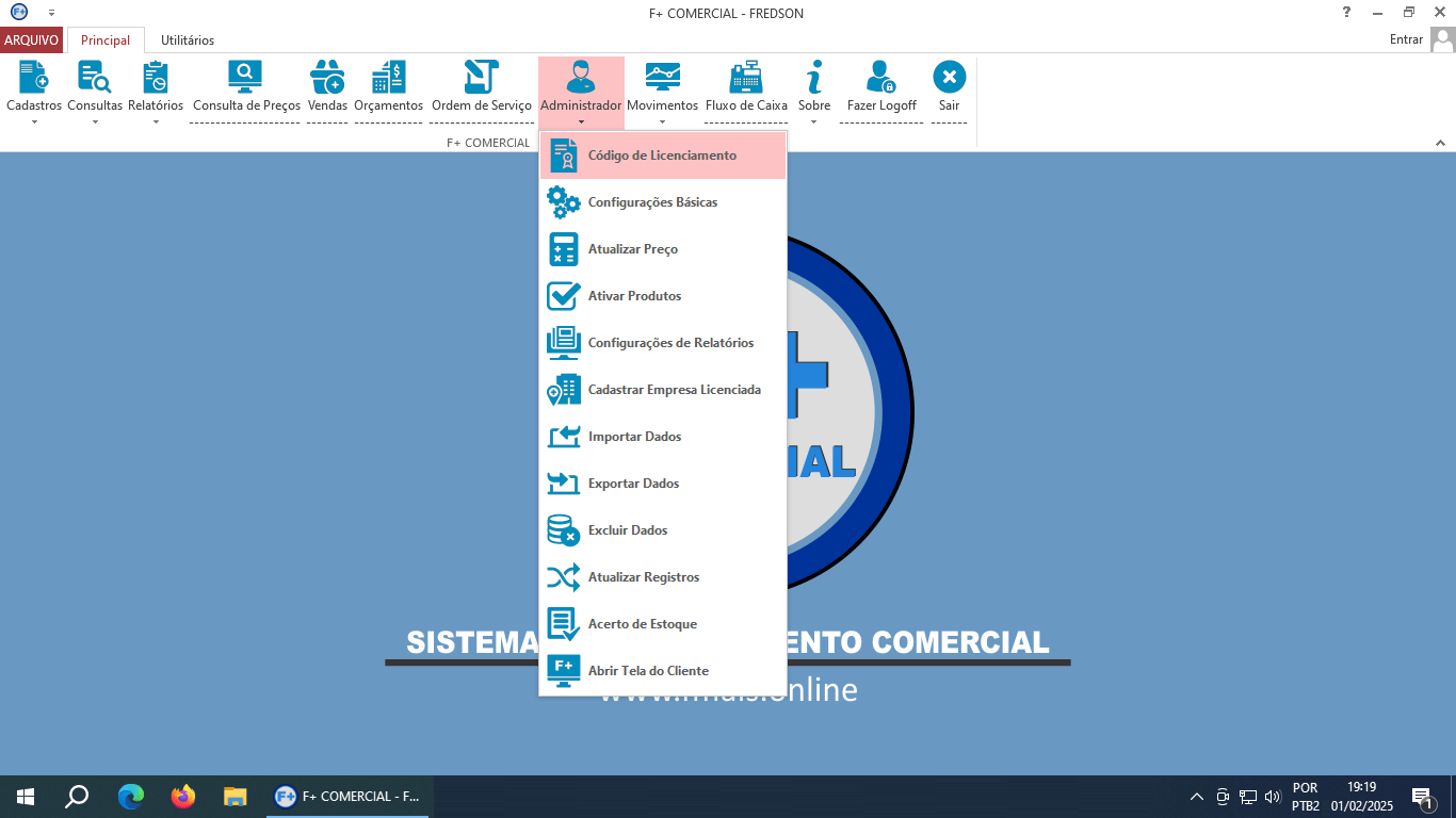 Licenciando o Sistema