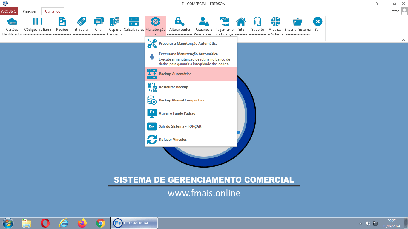 Programando o Backup Automático