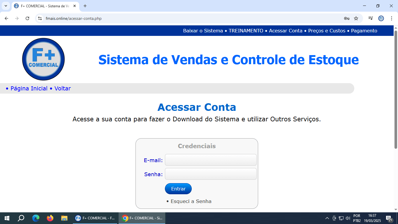 Registrando o Sistema Registrando o Sistema