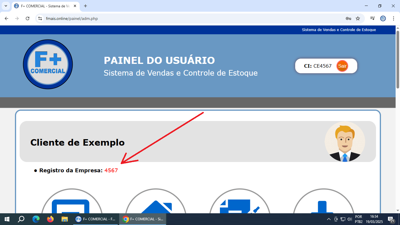Registrando o Sistema Registrando o Sistema