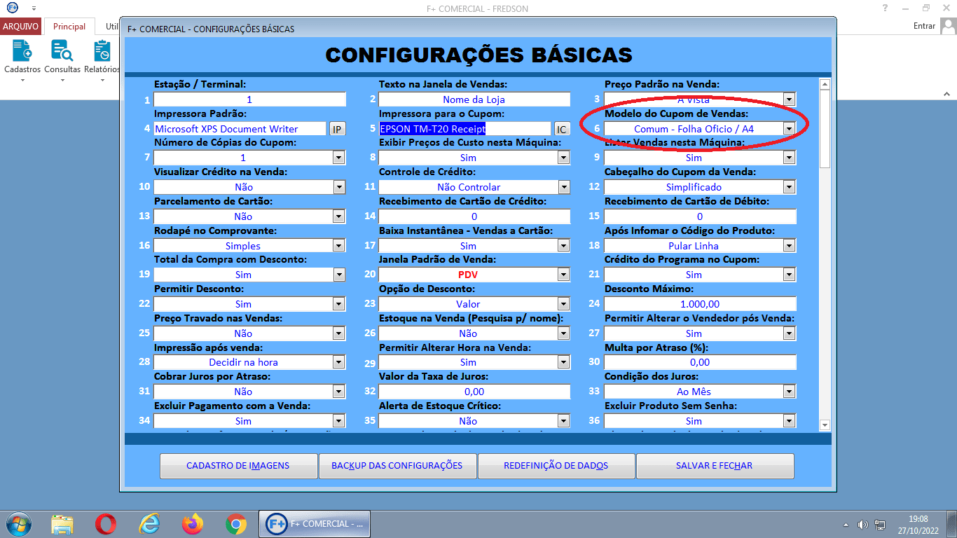 Selecionando Impressoras Selecionando Impressoras