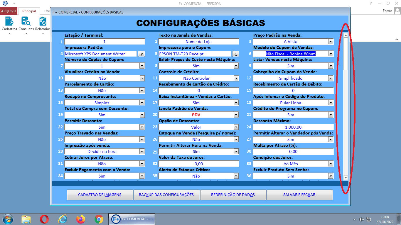Selecionando Impressoras Selecionando Impressoras