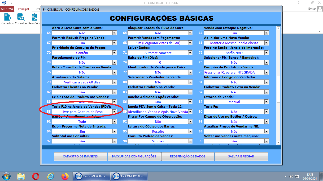 Vendas com Balança Vendas com Balança